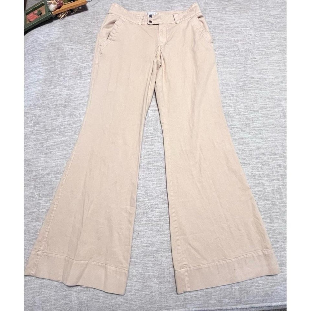 BDG Urban Outfitters Women's Pants Size 4 Beige Wide Leg Chino Cotton Trousers
